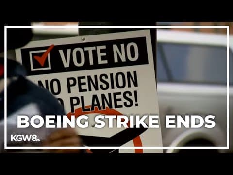 Boeing machinists approve new contract, ending strike
