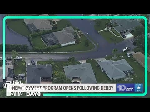 Unemployment program opens for people needing assistance following Debby