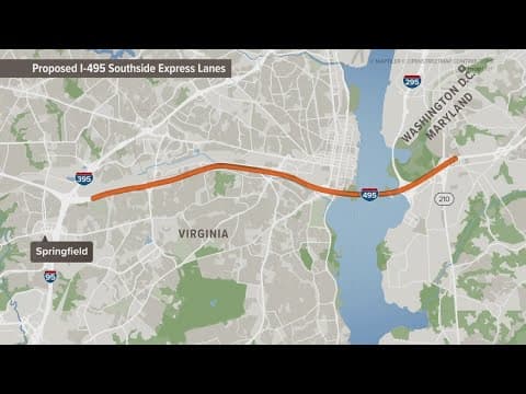Vote for 495 express lanes heading southbound, today