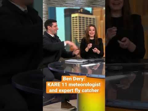#Shorts Ben Dery: KARE 11 meteorologist and expert fly catcher #kare11