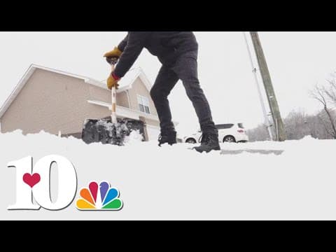 Blount Co. communities blanketed by snow after winter storm on Monday