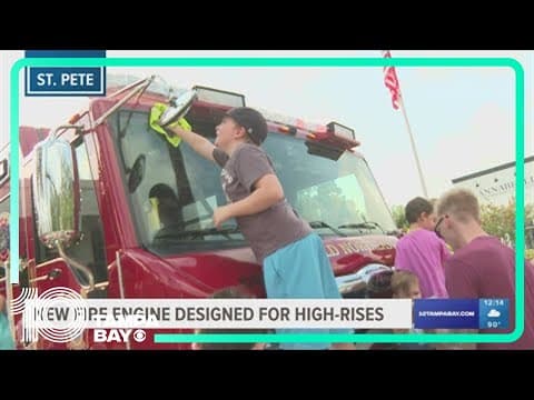 St. Pete's new fire engine celebrated on its first day