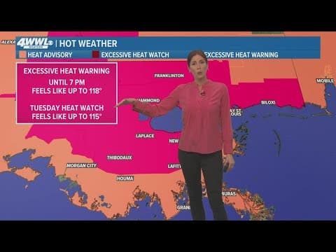 New Orleans Weather: Sweltering heat this week, tracking Hurricane Beryl