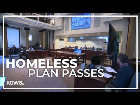 Portland City Council votes to pass mayor's plan for homelessness
