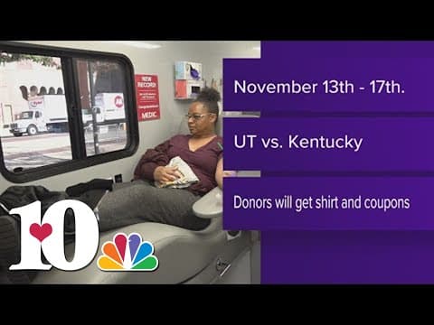 MEDIC Regional Blood Center competing against Kentucky in annual Orange and Blue Blood Drive