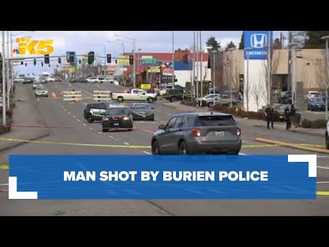 Burien police shoot man who ran into traffic and said he had a firearm