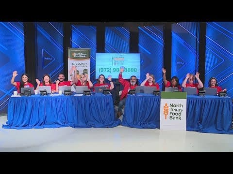 Phone lines are open for the North Texas Food Bank telethon
