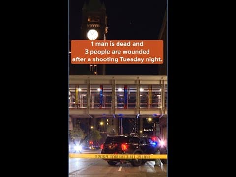 1 dead, 3 wounded after shooting in downtown Minneapolis