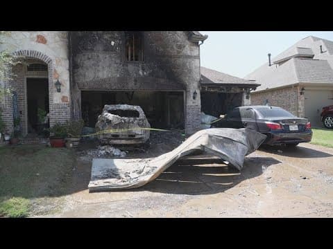 North Texas house fire possibly sparked by Tesla charger, officials say