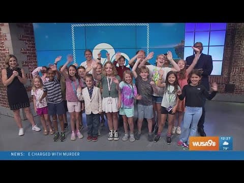 The next generation of journalists visit WUSA9 studio