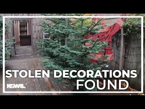 Stolen Christmas decorations from North Portland business have been recovered