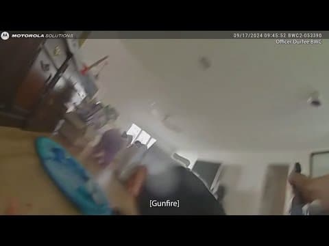 Newly released bodycam video shows shootout between Houston police and two home invasion suspects