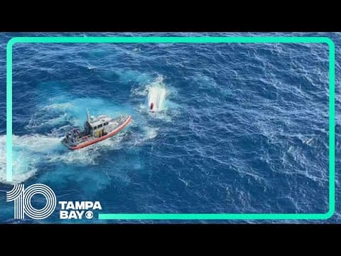 VIDEO: U.S. Coast Guard rescues 4 from capsized boat