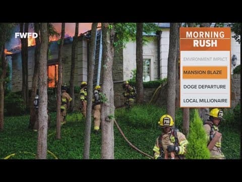 Multi-million dollar North Texas mansion catches fire after 'possible lightning strike,' FD says