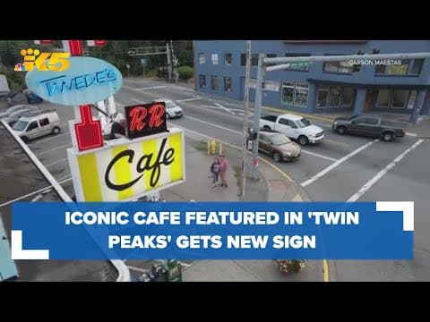 Iconic North Bend cafe featured in Twin Peaks gets a new sign thanks to fans