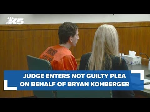 Judge enters not guilty plea on behalf of Bryan Kohberger