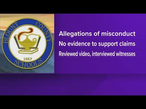 DA: Friendsville Elementary principal cleared of misconduct allegations