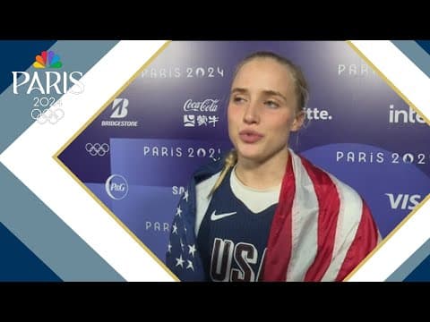 Hailey Van Lith reacts to bronze medal win at Paris Olympics