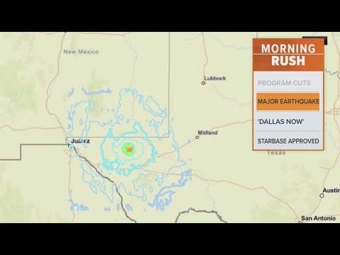 Major earthquake reported in West Texas