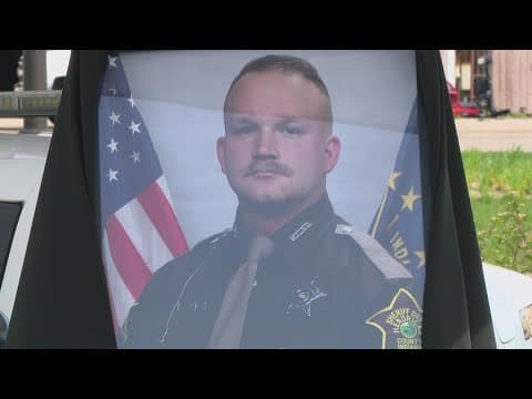 Hendricks County Deputy Fred Fislar being laid to rest