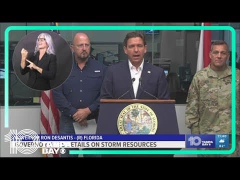 DeSantis details actions his office is taking to prepare for Tropical Storm Idalia