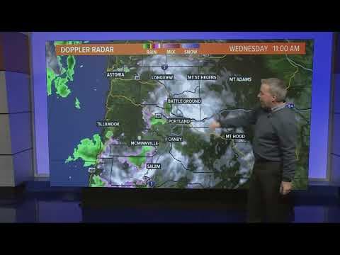 Sticking snow expected along I-5 corridor | KGW weather forecast