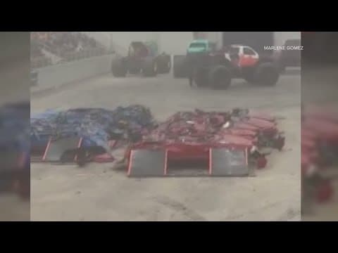 56-year-old man injured after being run over by monster truck in Marion County