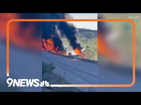 Tanker fire closes Interstate 70 near Denver