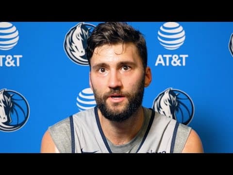 Maxi Kleber interview at Mavs practice 10.18.24