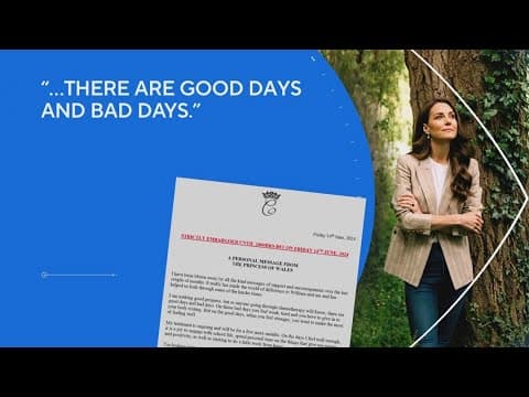 Update on cancer treatment from Princess of Wales