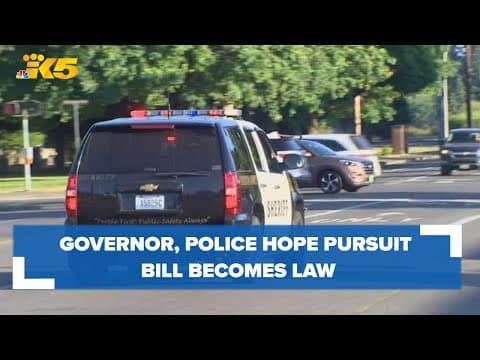Governor, police organizations hope pursuit bill will become law