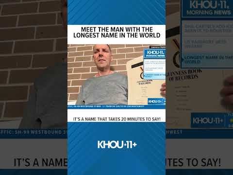 He's got a name so long it takes 20 minutes to say!