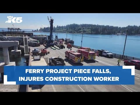 Bainbridge Island ferry project collapse seriously injures construction worker