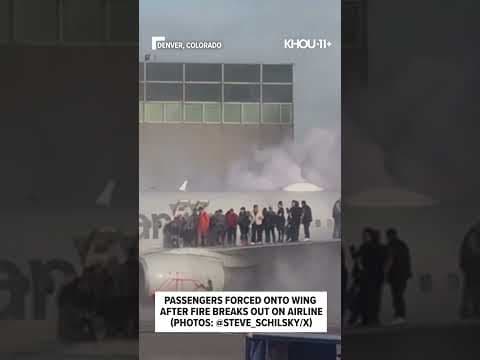 Denver plane fire: Passengers forced onto wing of Texas-bound American Airlines jet