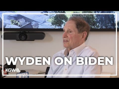 Oregon U.S. Sen. Ron Wyden weighs in on Biden, 2024 presidential race