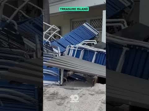 Treasure Island ahead of #Milton #10tampabay #tampabay #florida