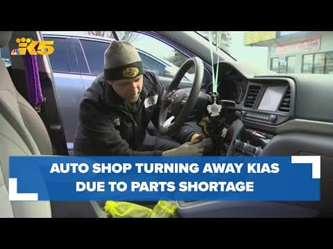 Renton auto shop turning away Kias due to parts shortages following increase in thefts