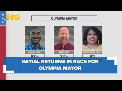 City Councilmember Dontae Payne leads in primary race for Olympia mayor