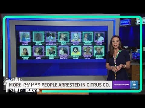 Operation 'Summer in the Slammer': More than 60 people arrested in Citrus County