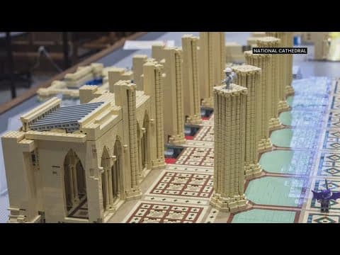 LEGO replica of the National Cathedral