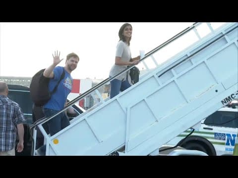 JD Vance departs New York following vice presidential debate, arrives in Washington, D.C.