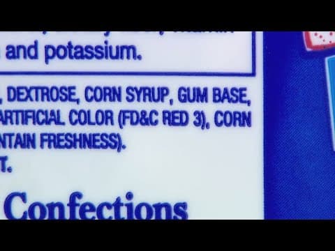 What parents need to know about the FDA red dye No. 3 ban
