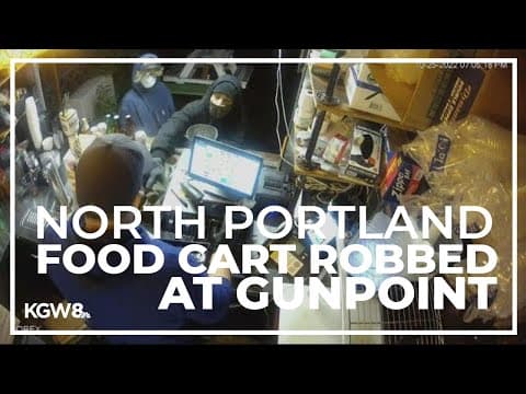 North Portland food cart robbed at gunpoint after burning down weeks earlier