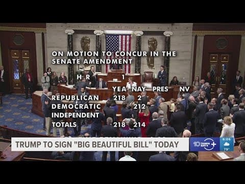 What's in Trump's big bill that passed Congress and will soon become law?