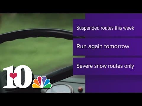 KAT continues to operate severe snow routes throughout the weekend