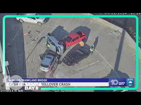 Man causes rollover crash on Howard Frankland Bridge