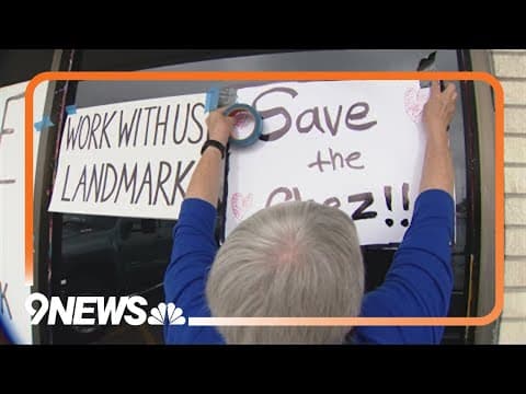 Supporters of Chez Artiste rally to save the Denver movie theater