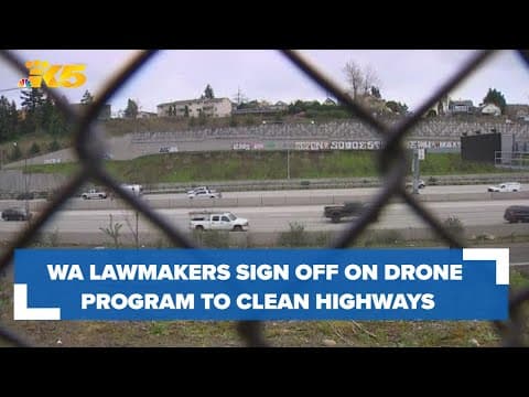 Washington lawmakers sign off on drone program to clean highways, infrastructure