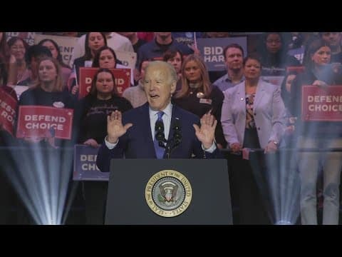 Biden brings his reproductive freedom message to Virginia campaign stop