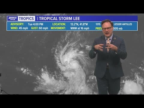 Tropical Update: Lee forms in Atlantic